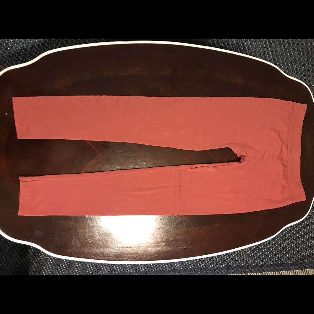 Coral colored leggings